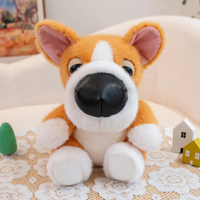 Adorable Corgi Plush Toy – Red Collar Stuffed Animal Gift