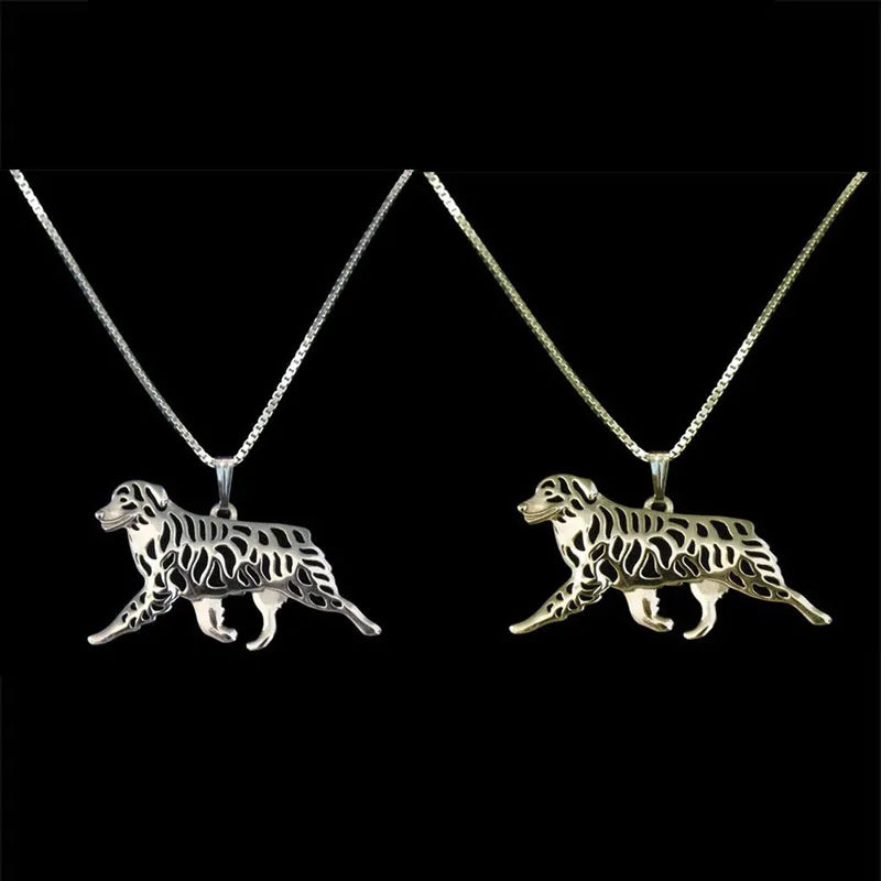 Adorable Golden Australian Shepherd Necklace – Sweet Puppy Jewelry