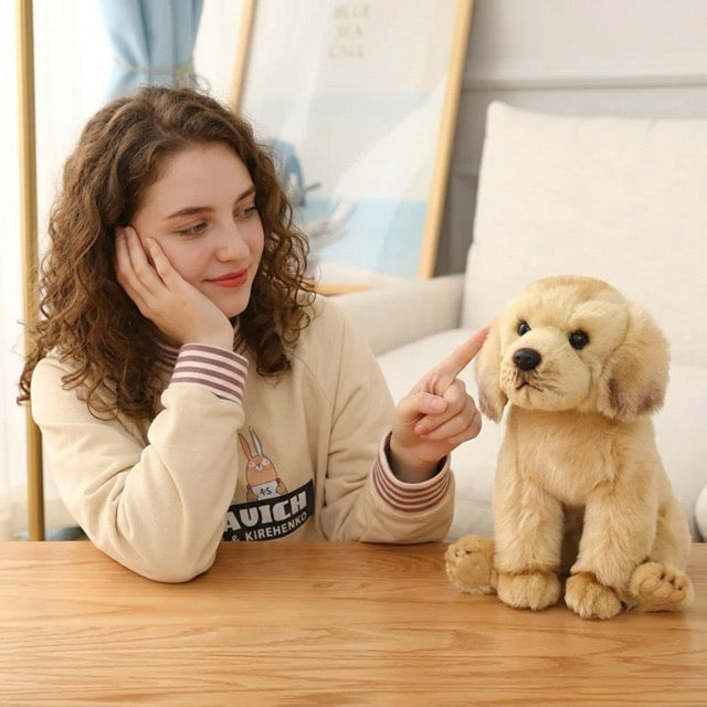 Adorable Golden Retriever Plush Toy