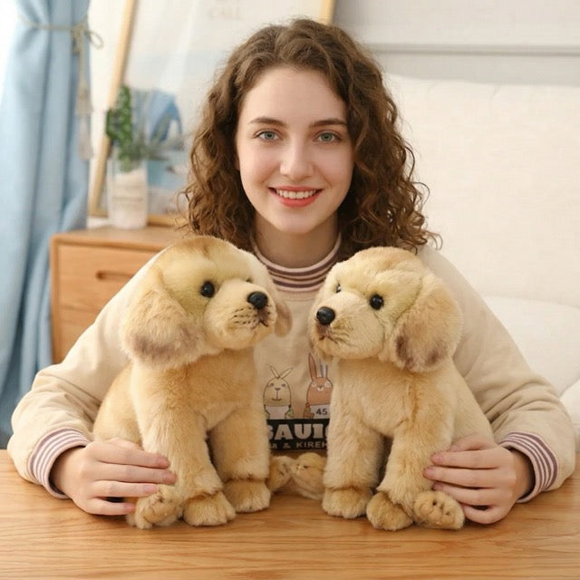 Adorable Golden Retriever Plush Toy