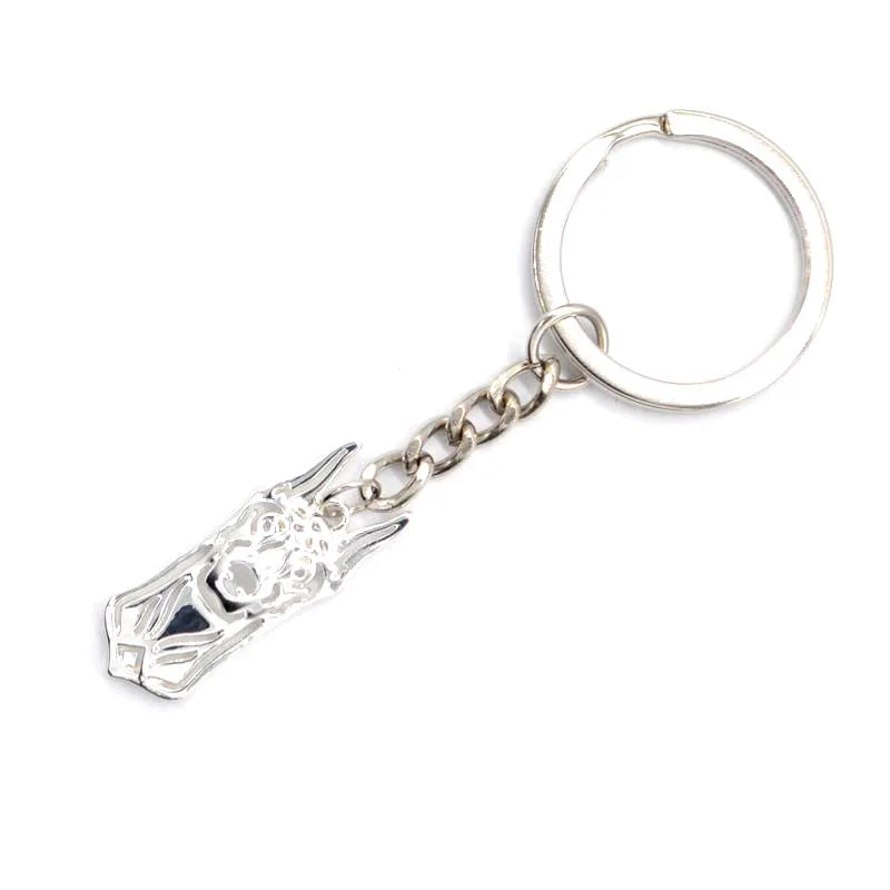 Adorable Silver Doberman Pinscher Keychain