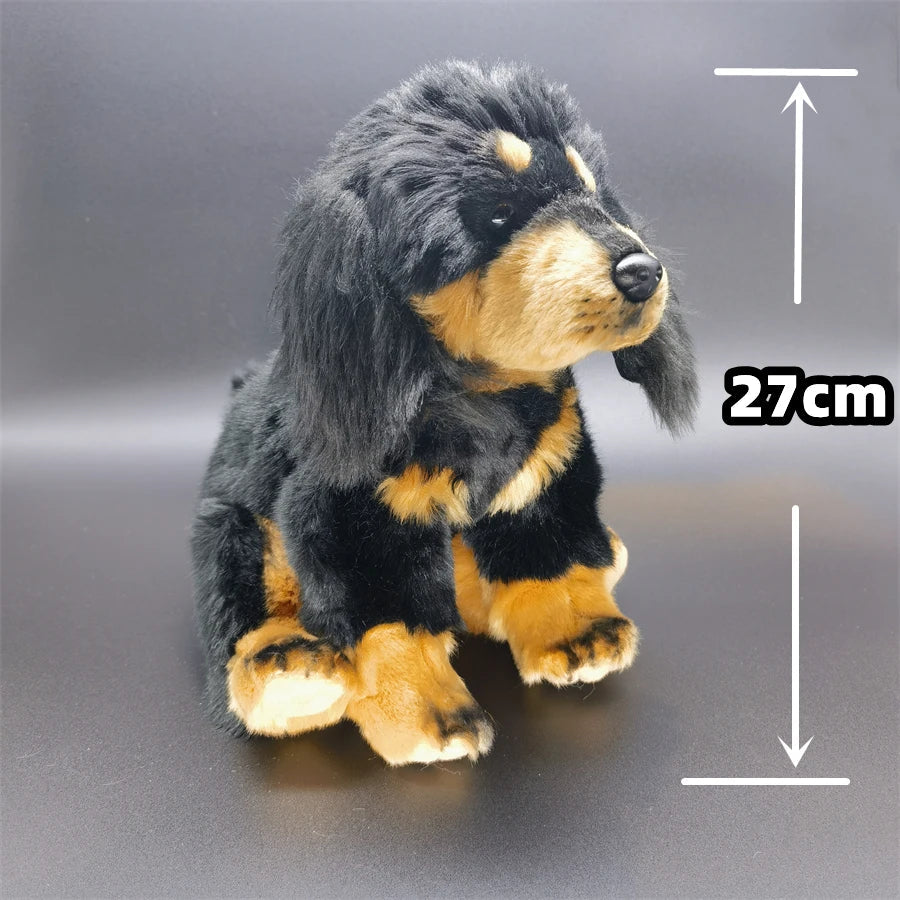 Adorable Tibetan Mastiff Plush Toy – Black & Tan Tibetan Mastiff - Realistic Stuffed Dog