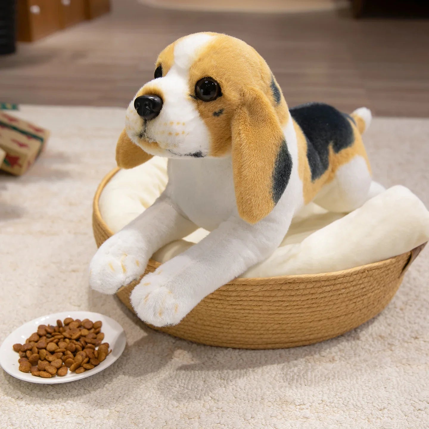 Adorable Tri Color Beagle Plush Toy – Stuffed Animal Gift