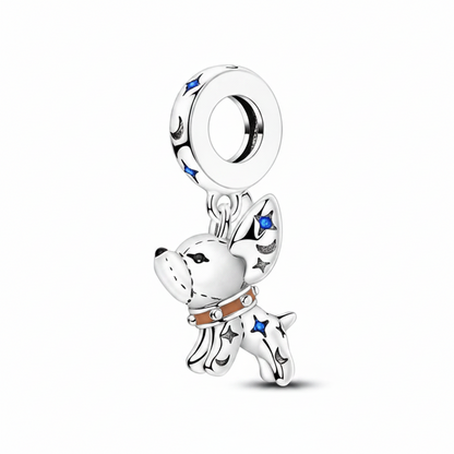 Artistic French Bulldog Charm, Necklace – Creative Silver Dog Jewelry