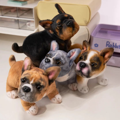 Beabull Plush Toy for Bulldog Lovers - Tri-Color Designer Dog - Realistic Stuffed Animal Gift
