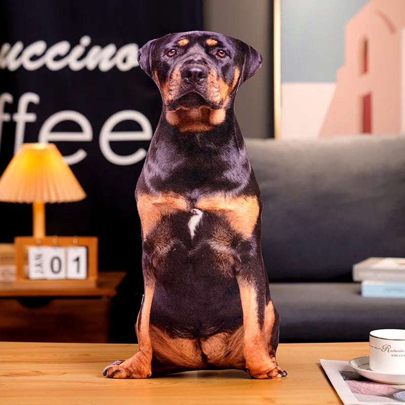 Black & Tan Rottweiler Puppy Plush – Midnight Forge Snuggle Gift