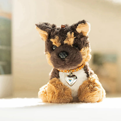 Black & Tan Yorkshire Terrier Plush Toy – Pocket Puppy Cuddle Companion Gift