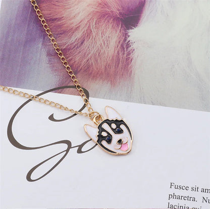 Celestial Husky Necklace – Dreamy Arctic Dog Jewelry for Women