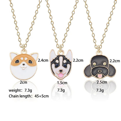 Celestial Husky Necklace – Dreamy Arctic Dog Jewelry for Women