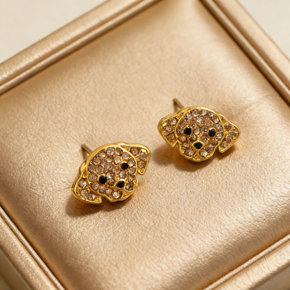 Charming Golden Retriever Earrings - Golden & Black Jewelry – Sweet Dog Gift Idea