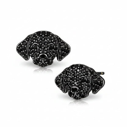 Charming Golden Retriever Earrings - Golden & Black Jewelry – Sweet Dog Gift Idea