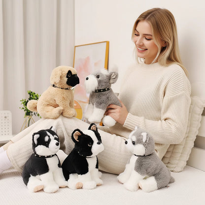 Charming Gray & White Husky Stuffed Animal – Soft Plush Toy