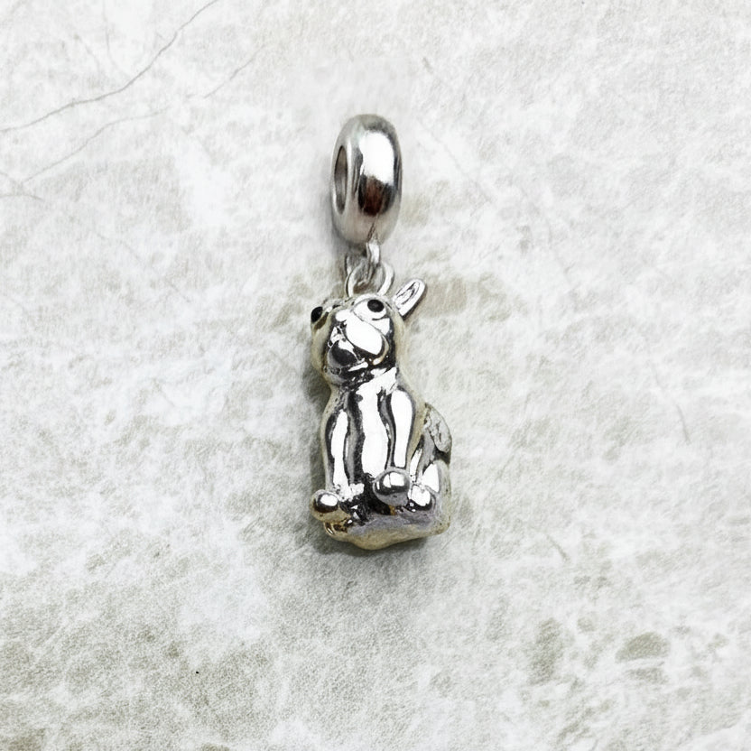 Chic French Bulldog Sterling Silver Charm – Modern Dog Lover Gift