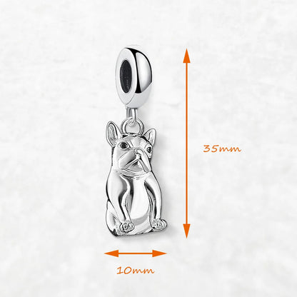 Chic French Bulldog Sterling Silver Charm – Modern Dog Lover Gift