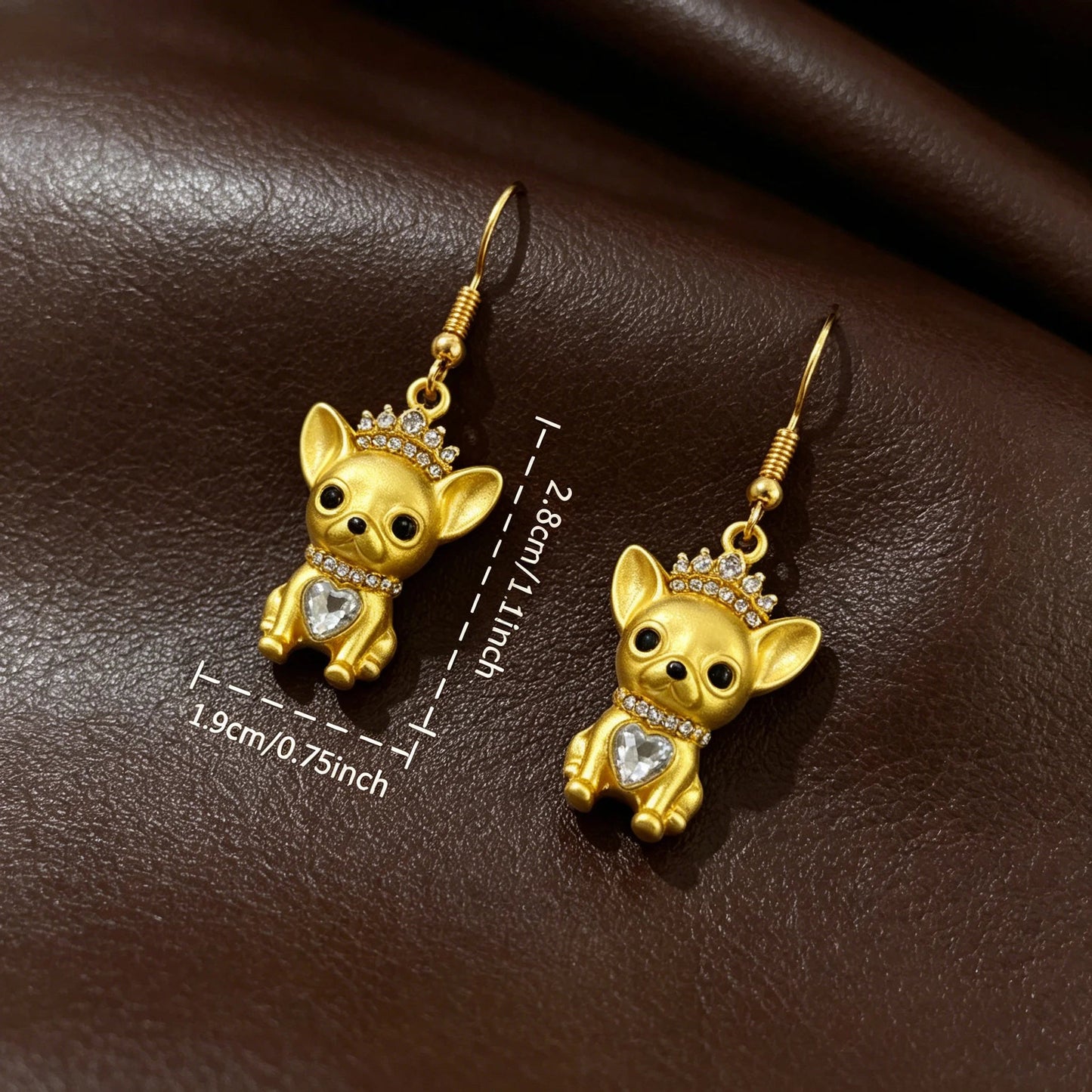 Chihuahua Earrings – Unique Dog Jewelry - Puppy Lover Gift