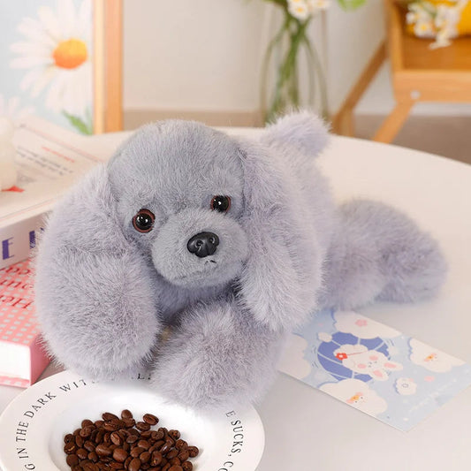 Cloud Soft Gray Poodle Stuffed Animal – Gentle Plush Dog Toy