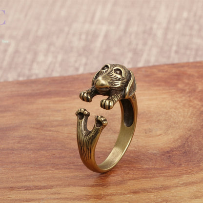 Copper Dachshund Ring – Timeless Connection Puppy Jewelry for Women