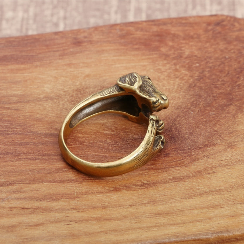 Copper Dachshund Ring – Timeless Connection Puppy Jewelry for Women