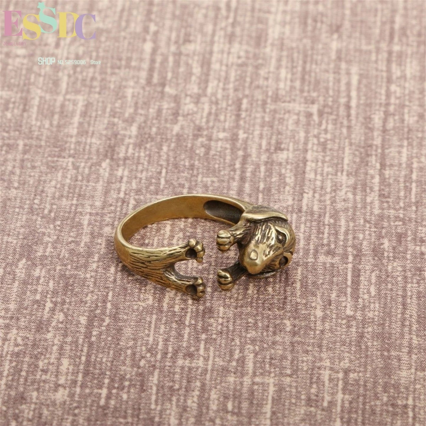 Copper Dachshund Ring – Timeless Connection Puppy Jewelry for Women