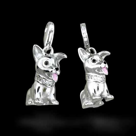 Corgi Charm Pendant for Women – Cute Silver Dog Jewelry