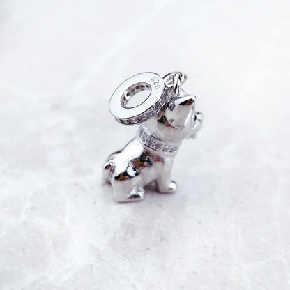 Corgi Charm Pendant for Women – Cute Silver Dog Jewelry
