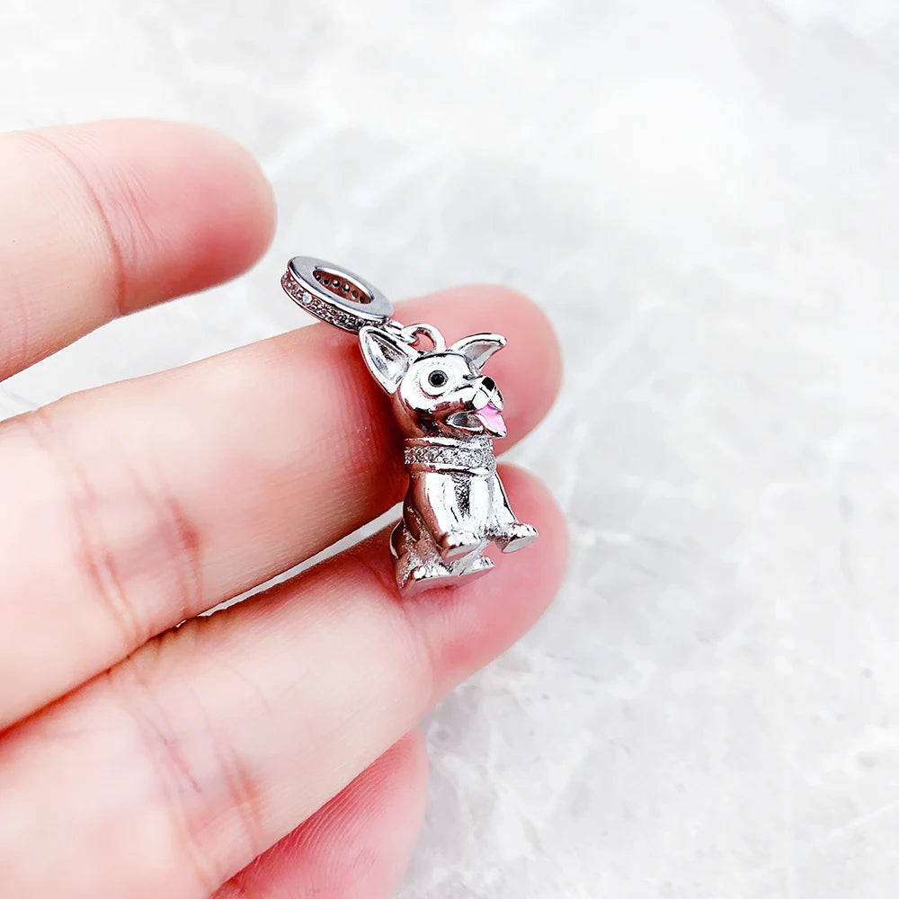 Corgi Charm Pendant for Women – Cute Silver Dog Jewelry