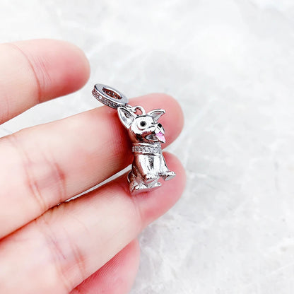 Corgi Charm Pendant for Women – Cute Silver Dog Jewelry