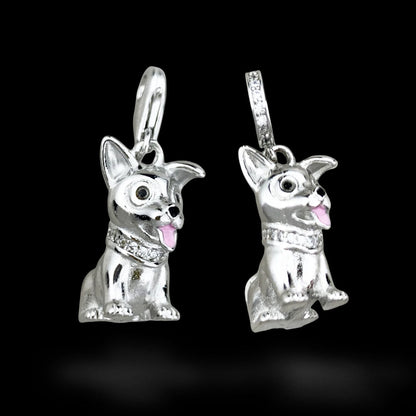 Corgi Charm Pendant for Women – Cute Silver Dog Jewelry