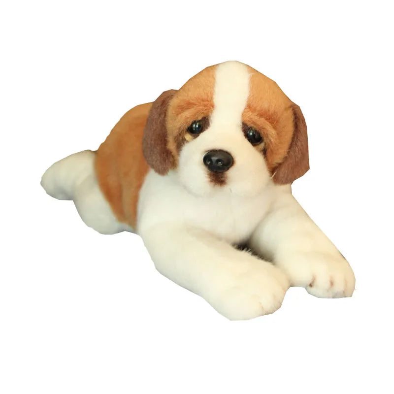 Cozy Saint Bernard Stuffed Animal – Soft Mahogany & White Plush Gift for Dog Lovers