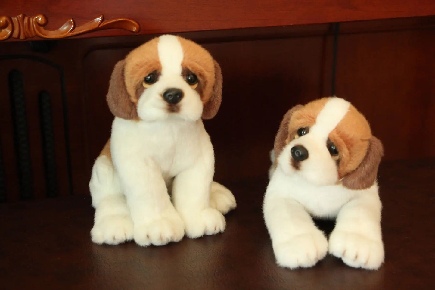 Cozy Saint Bernard Stuffed Animal – Soft Mahogany & White Plush Gift for Dog Lovers