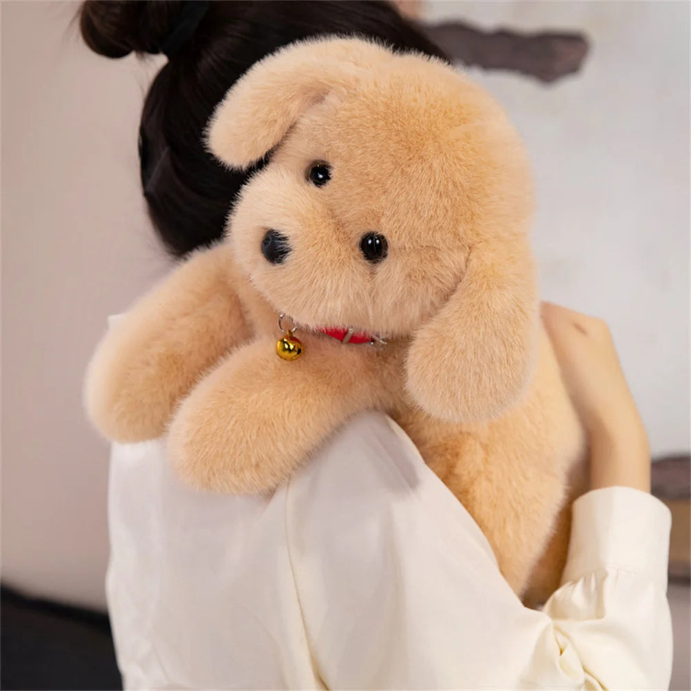 Cuddly Goldendoodle Plush Toy for Doodle Lovers - Apricot Teddy Bear Dog - Realistic Valentine's Day Treat