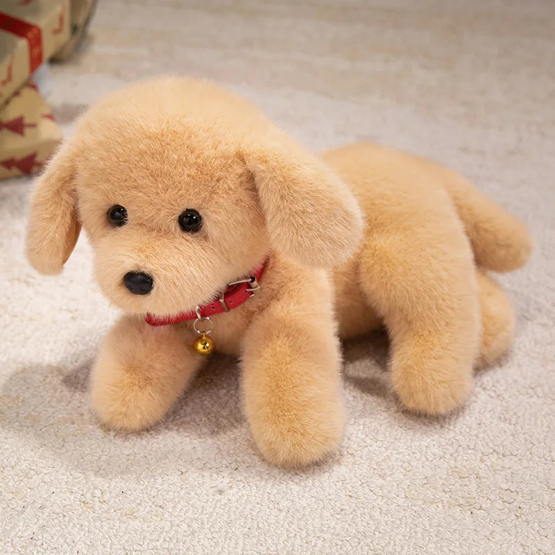 Cuddly Goldendoodle Plush Toy for Doodle Lovers - Apricot Teddy Bear Dog - Realistic Valentine's Day Treat