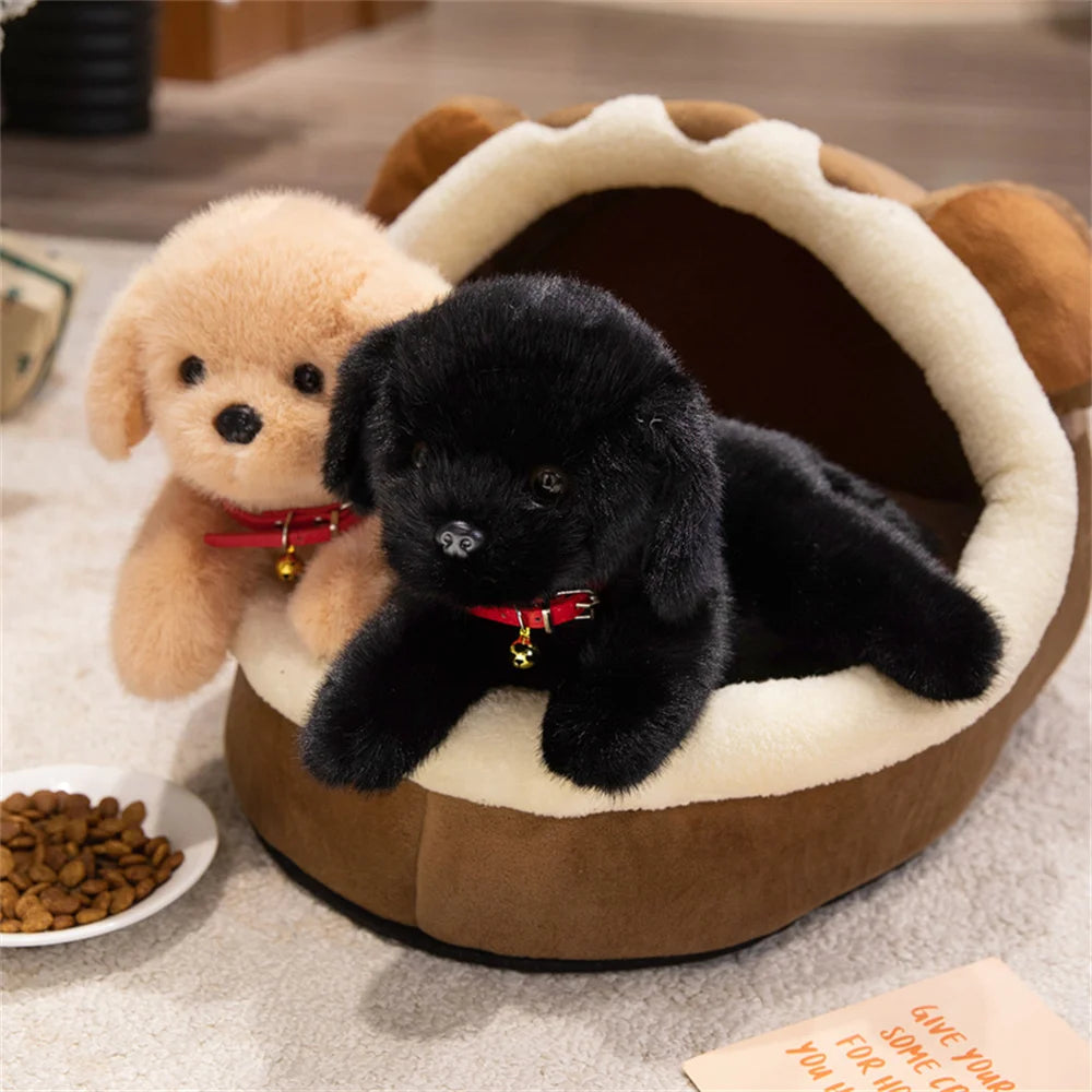Cuddly Goldendoodle Plush Toy for Doodle Lovers - Apricot Teddy Bear Dog - Realistic Valentine's Day Treat