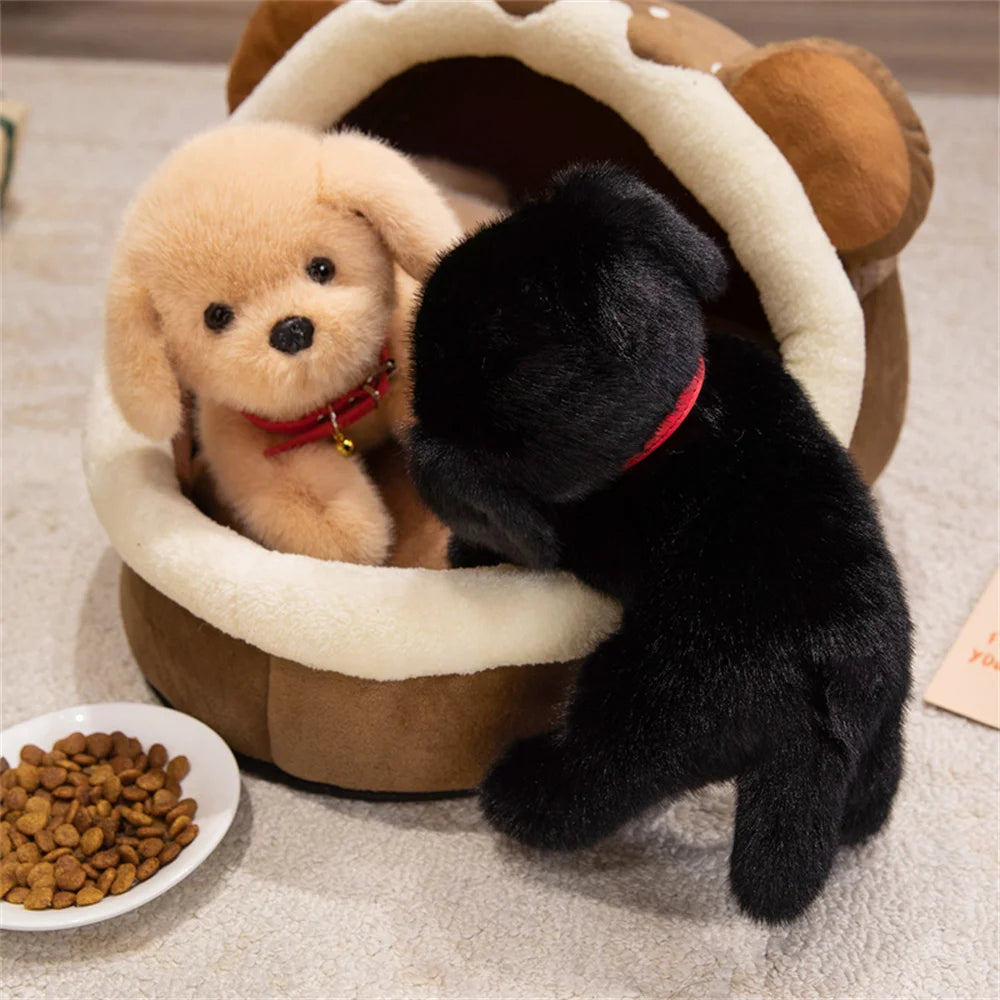 Cuddly Goldendoodle Plush Toy for Doodle Lovers - Apricot Teddy Bear Dog - Realistic Valentine's Day Treat