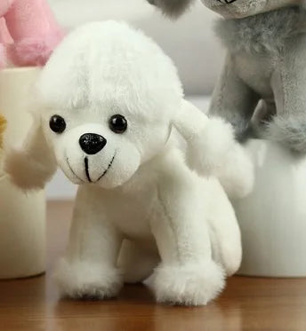 Cuddly White Poodle Plush Toy – Cute Curly Dog for Comfort & Play