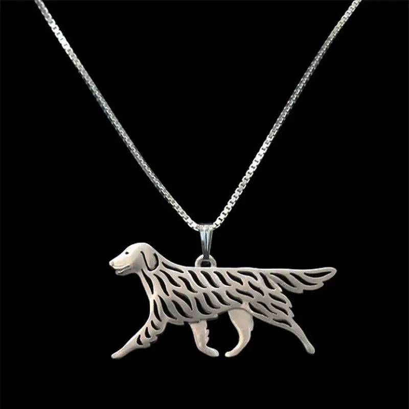 Cute Australian Shepherd Silver Necklace – Charming Puppy Gift
