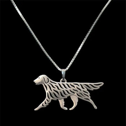 Cute Australian Shepherd Silver Necklace – Charming Puppy Gift