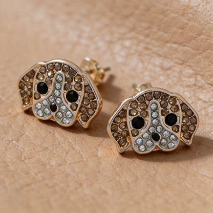 Cute Beagle Earrings - Adorable Puppy Dog Jewelry - Stud for Women