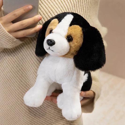 Cute Blue Tan & White Beagle Stuffed Animal – Soft Plush Dog Toy Gift