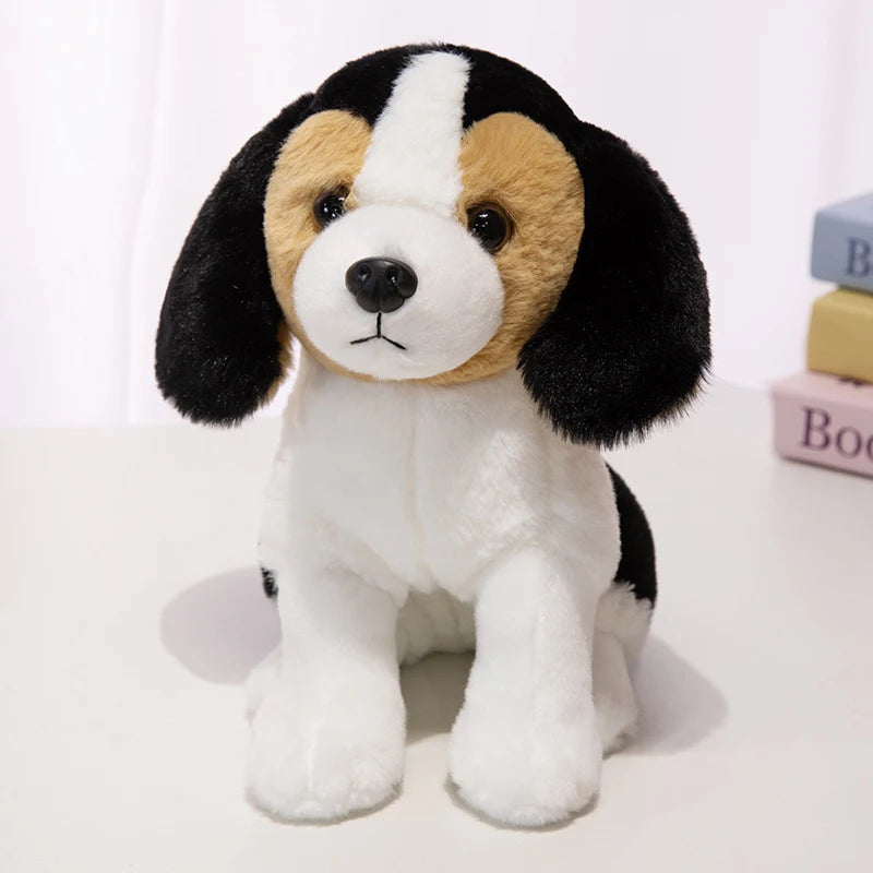 Cute Blue Tan & White Beagle Stuffed Animal – Soft Plush Dog Toy Gift