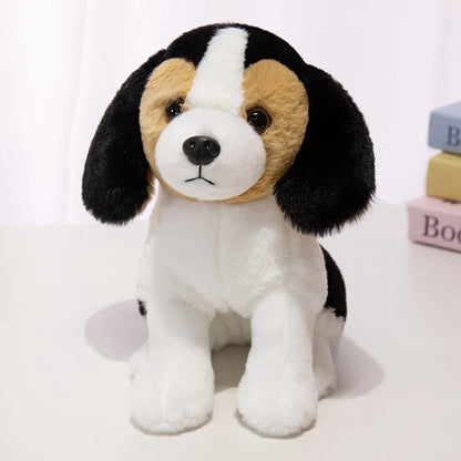Cute Blue Tan & White Beagle Stuffed Animal – Soft Plush Dog Toy Gift