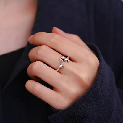 Cute Dachshund Silver Ring – Adorable Dog Jewelry for Women