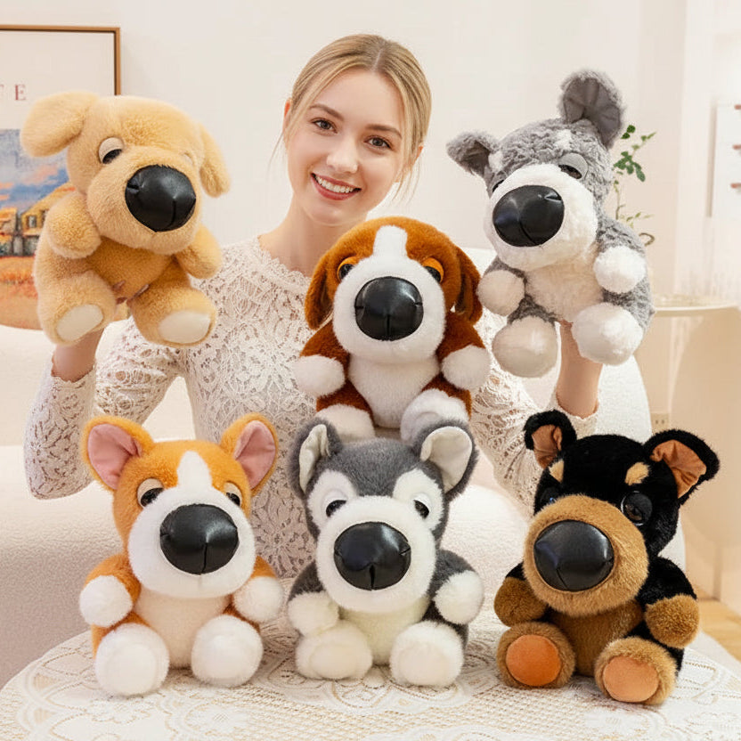 Cute Golden Retriever Stuffed Animal – Soft Golden Plush Dog Toy