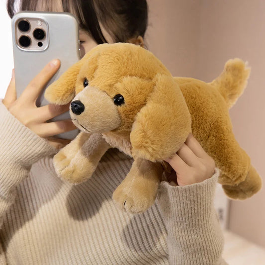 Cute Golden Retriever Stuffed Animal – Soft Plush Dog Toy Gift