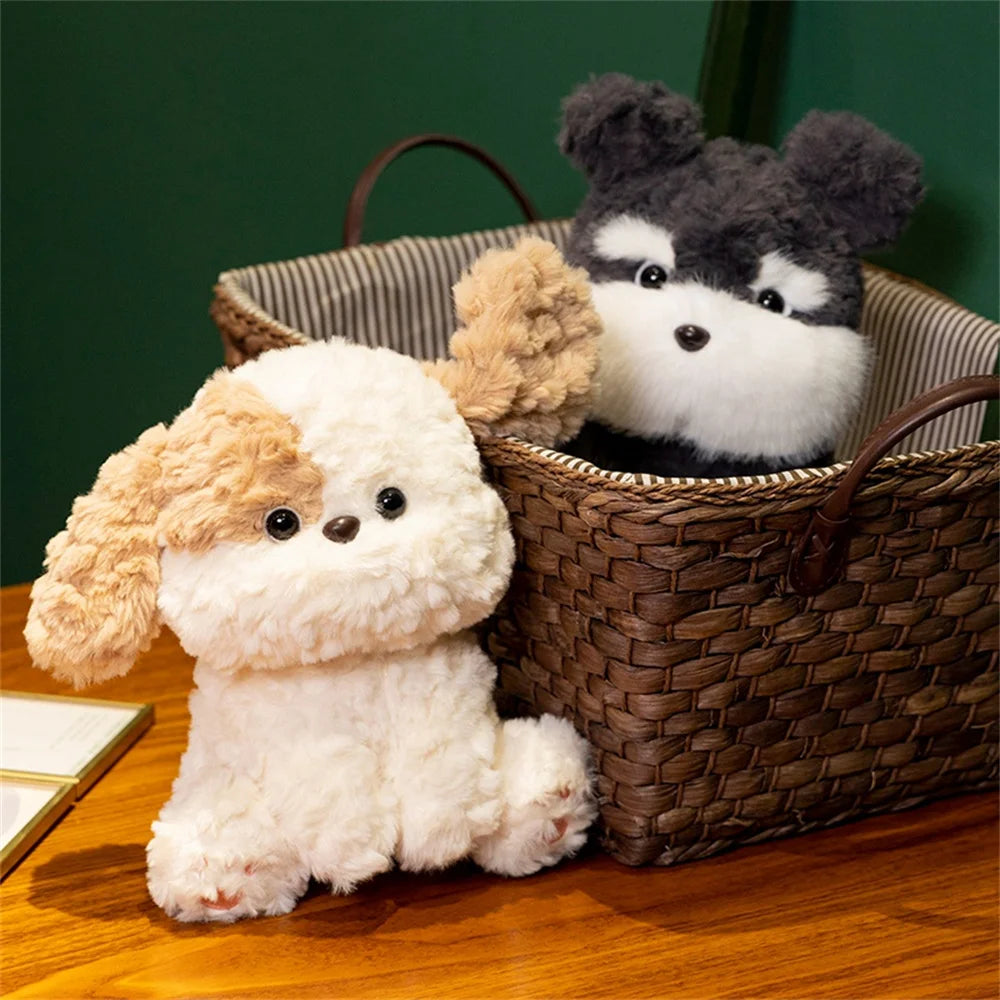 Cute Maltipoo White & Lemon Stuffed Animal – Soft Plush Dog Toy Gift