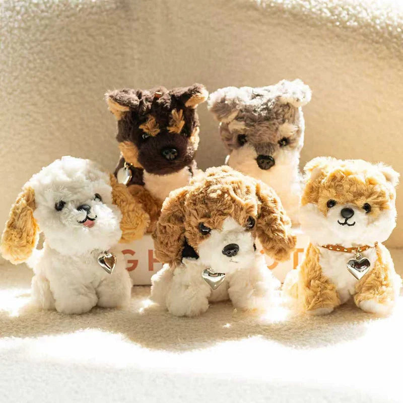 Cute Schnauzer Stuffed Animal – Salt & Pepper Soft Plush Dog Toy