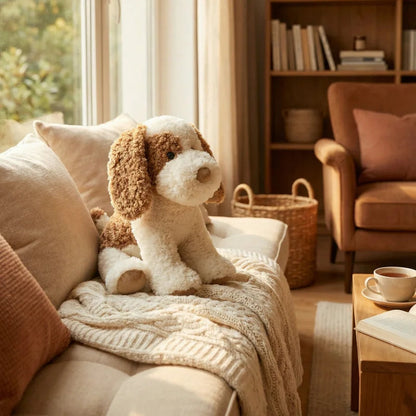 Cute Tan and White Beagle Stuffed Animal – Plush Toy for Dog Lover