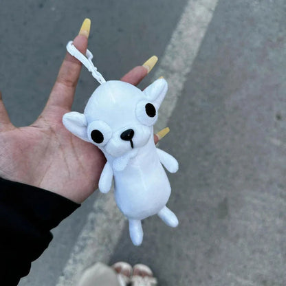 Cute White Chihuahua Stuffed Animal - Bag Charm - Soft Plush Dog Toy Gift