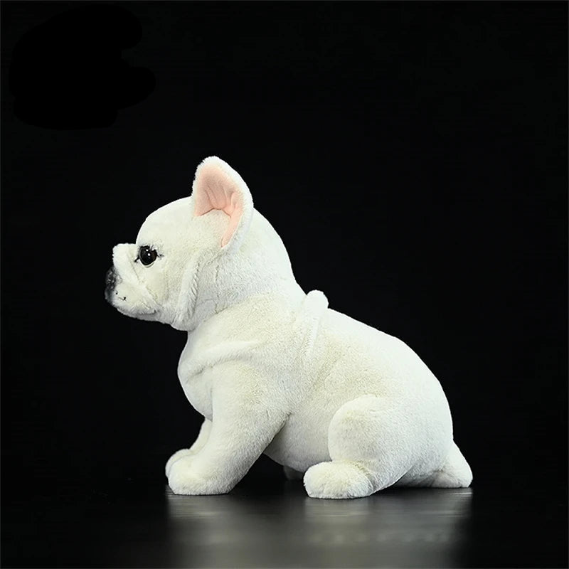 Cute White French Bulldog Stuffed Animal – Soft Plush Dog Toy Gift