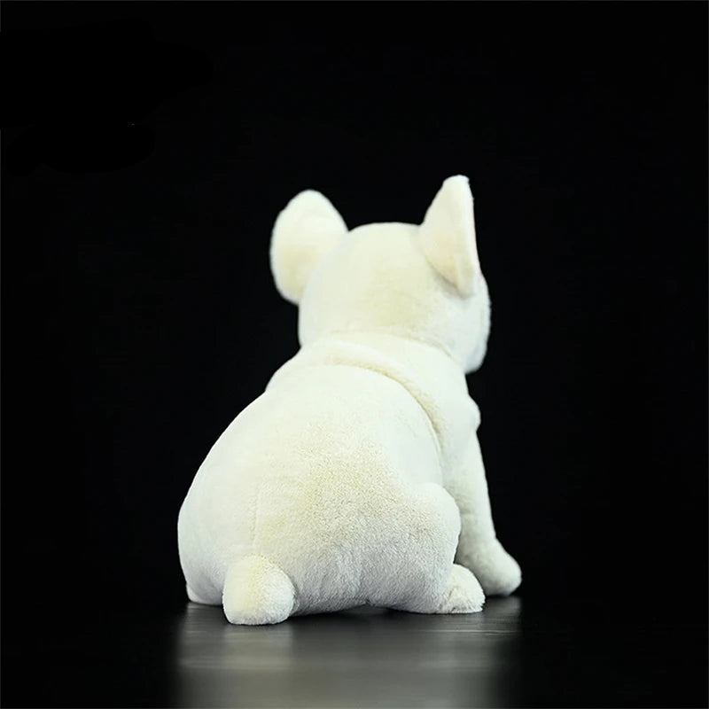 Cute White French Bulldog Stuffed Animal – Soft Plush Dog Toy Gift